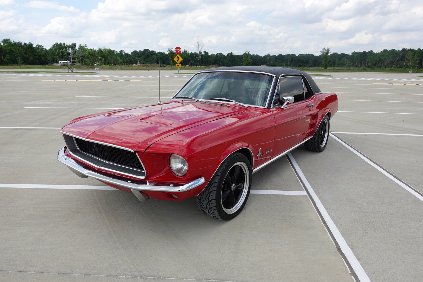 67 Mustang Coupe Red