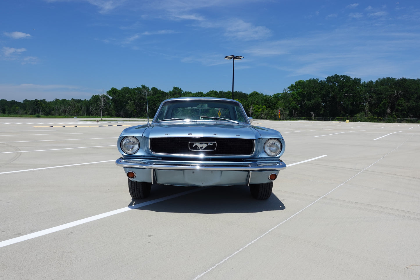 1966 Ford Mustang Coupe Silver Blue