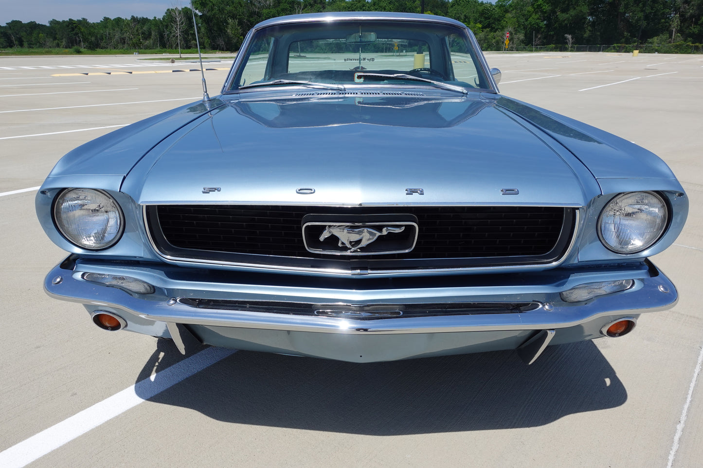 1966 Ford Mustang Coupe Silver Blue