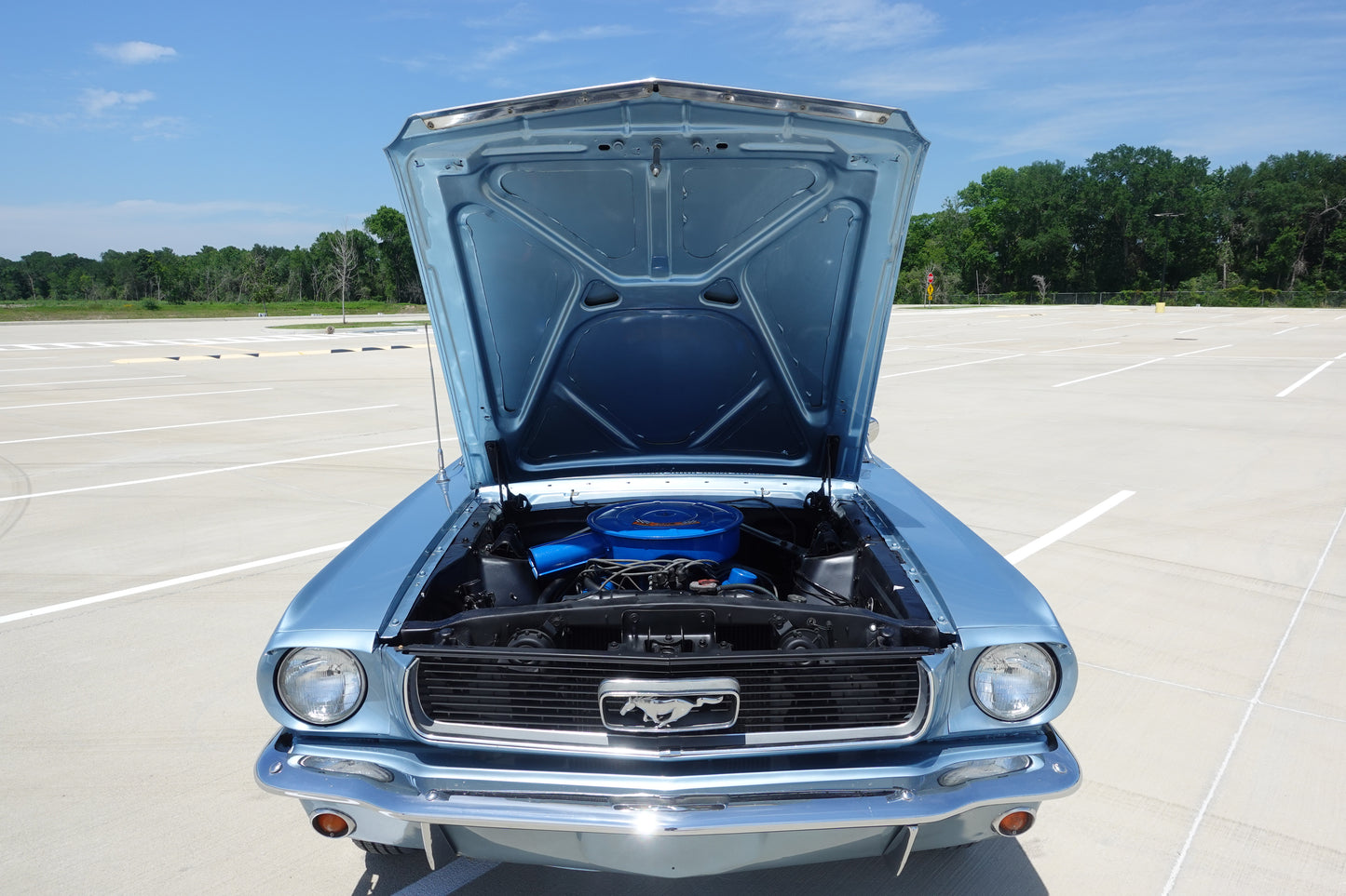 1966 Ford Mustang Coupe Silver Blue