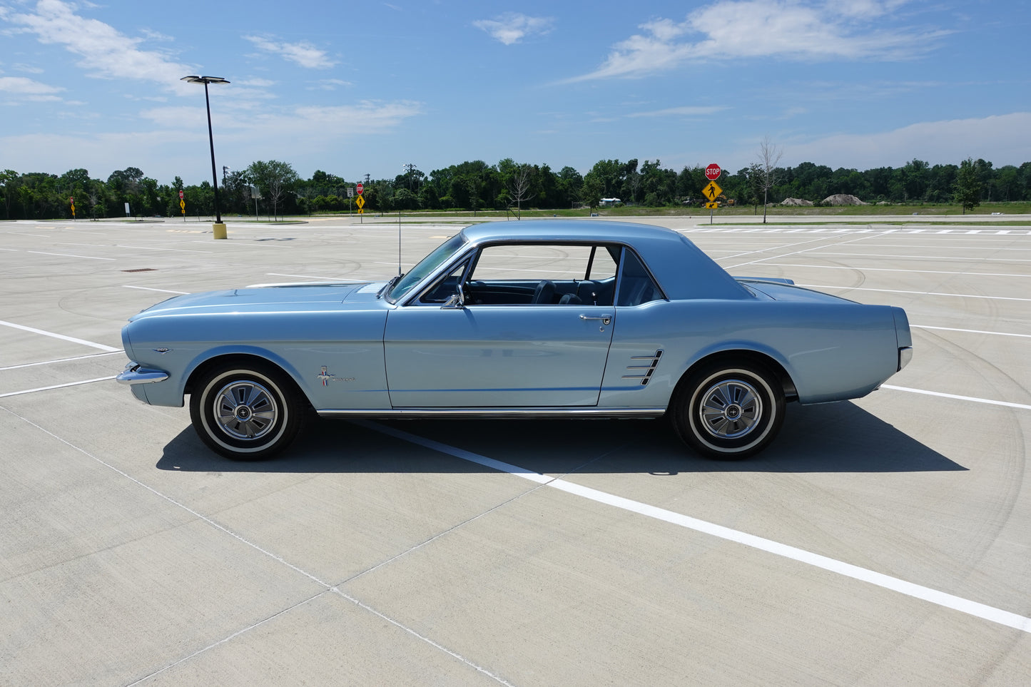 1966 Ford Mustang Coupe Silver Blue