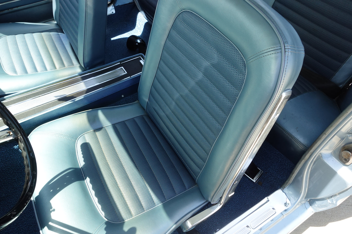 1966 Ford Mustang Coupe Silver Blue