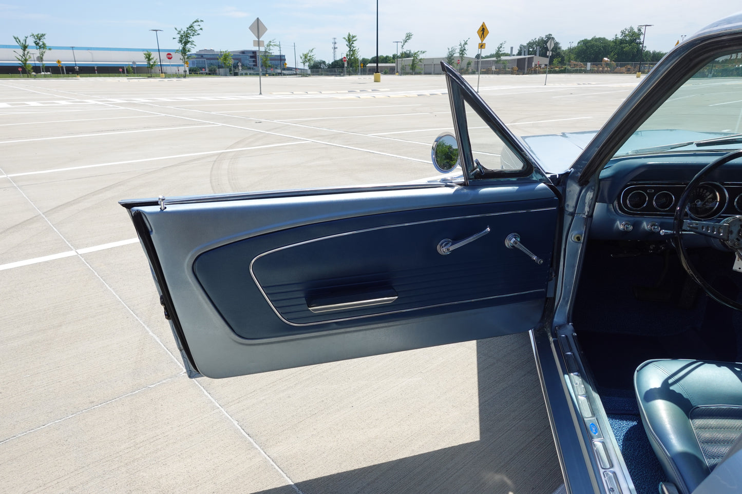1966 Ford Mustang Coupe Silver Blue