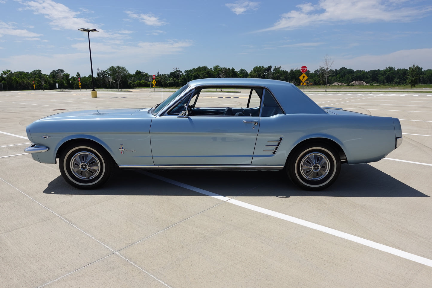 1966 Ford Mustang Coupe Silver Blue
