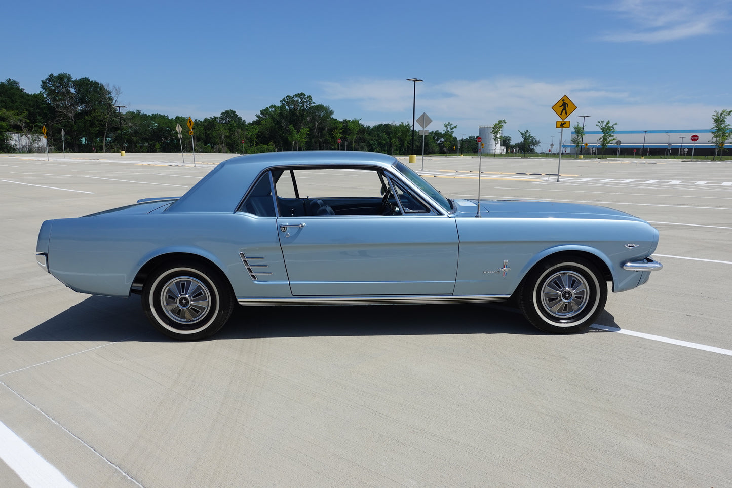 1966 Ford Mustang Coupe Silver Blue