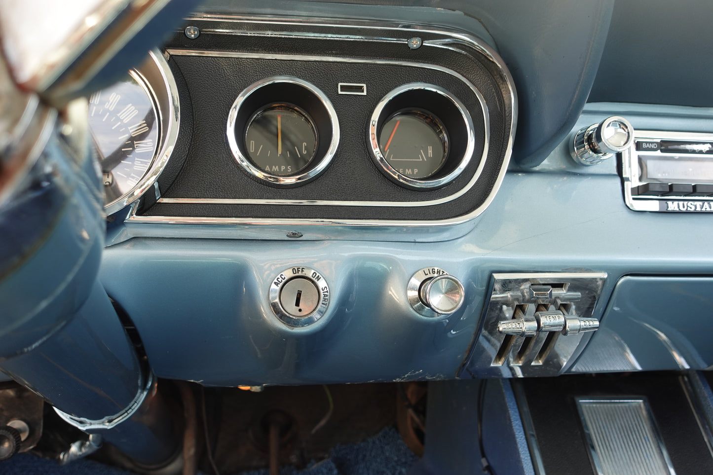 1966 Ford Mustang Coupe Silver Blue