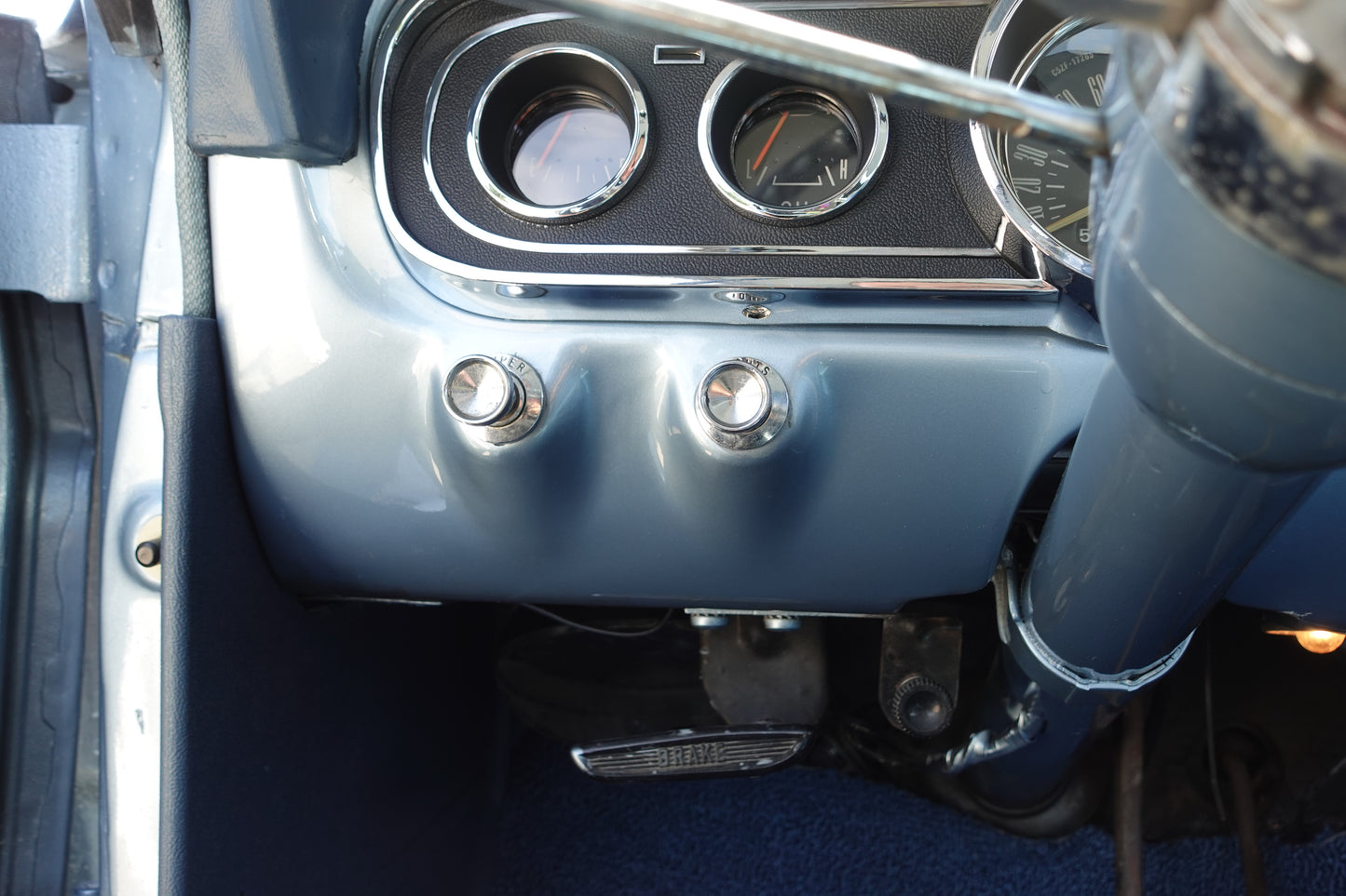 1966 Ford Mustang Coupe Silver Blue