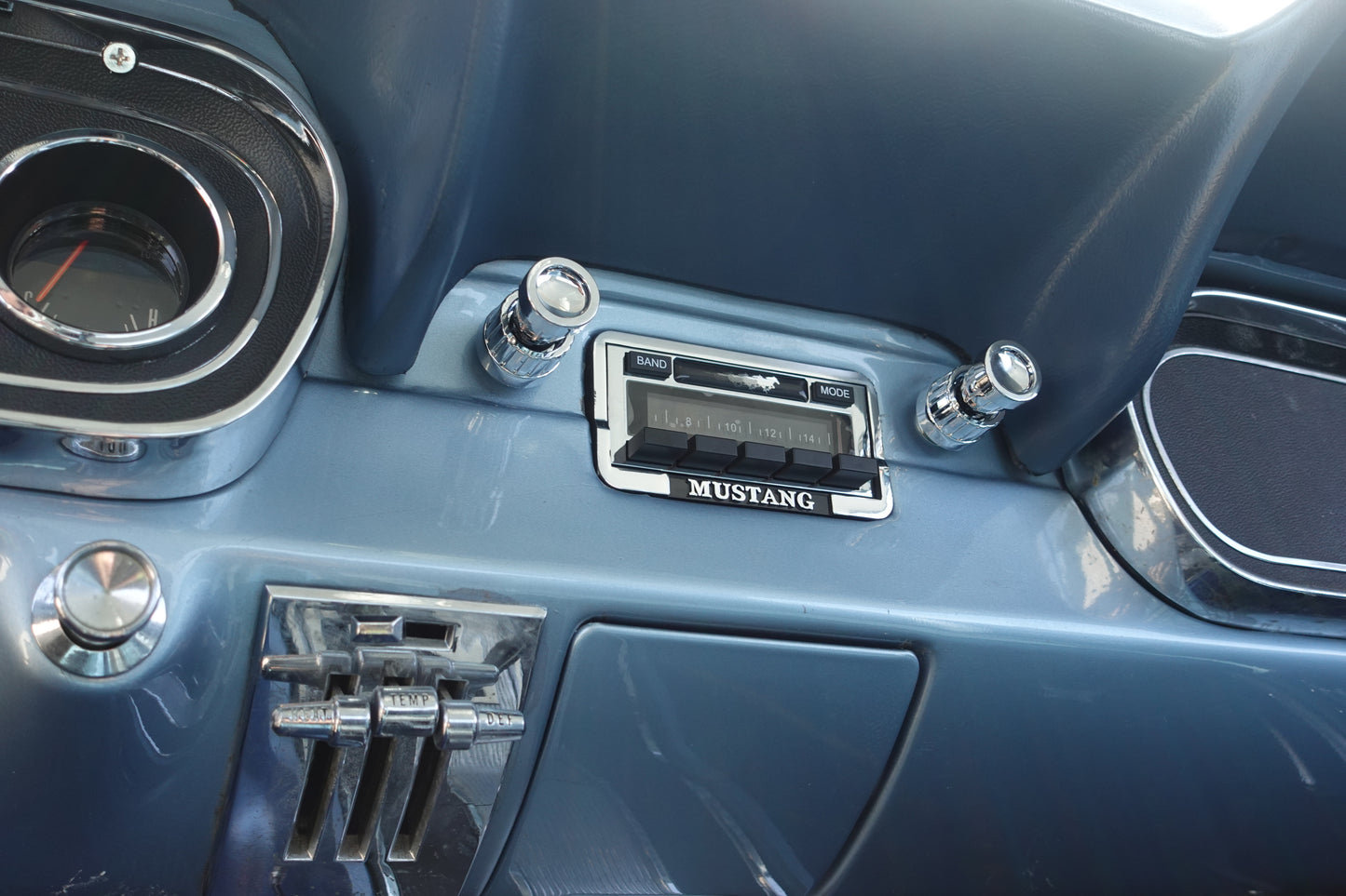 1966 Ford Mustang Coupe Silver Blue