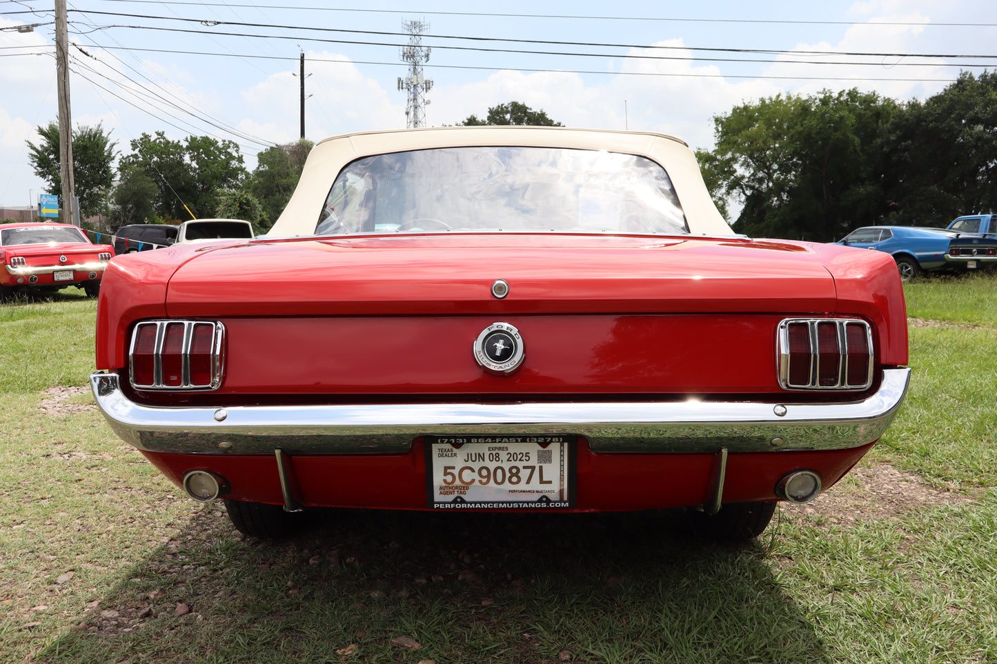 1965 Mustang Convertible Red
