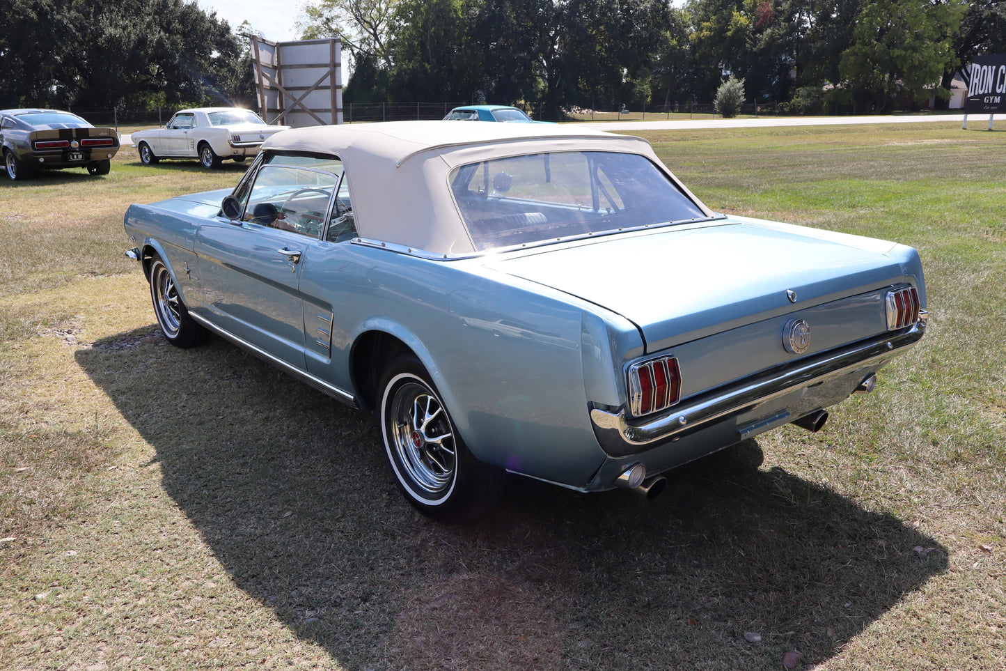 1966 Mustang Convertible Silver Blue
