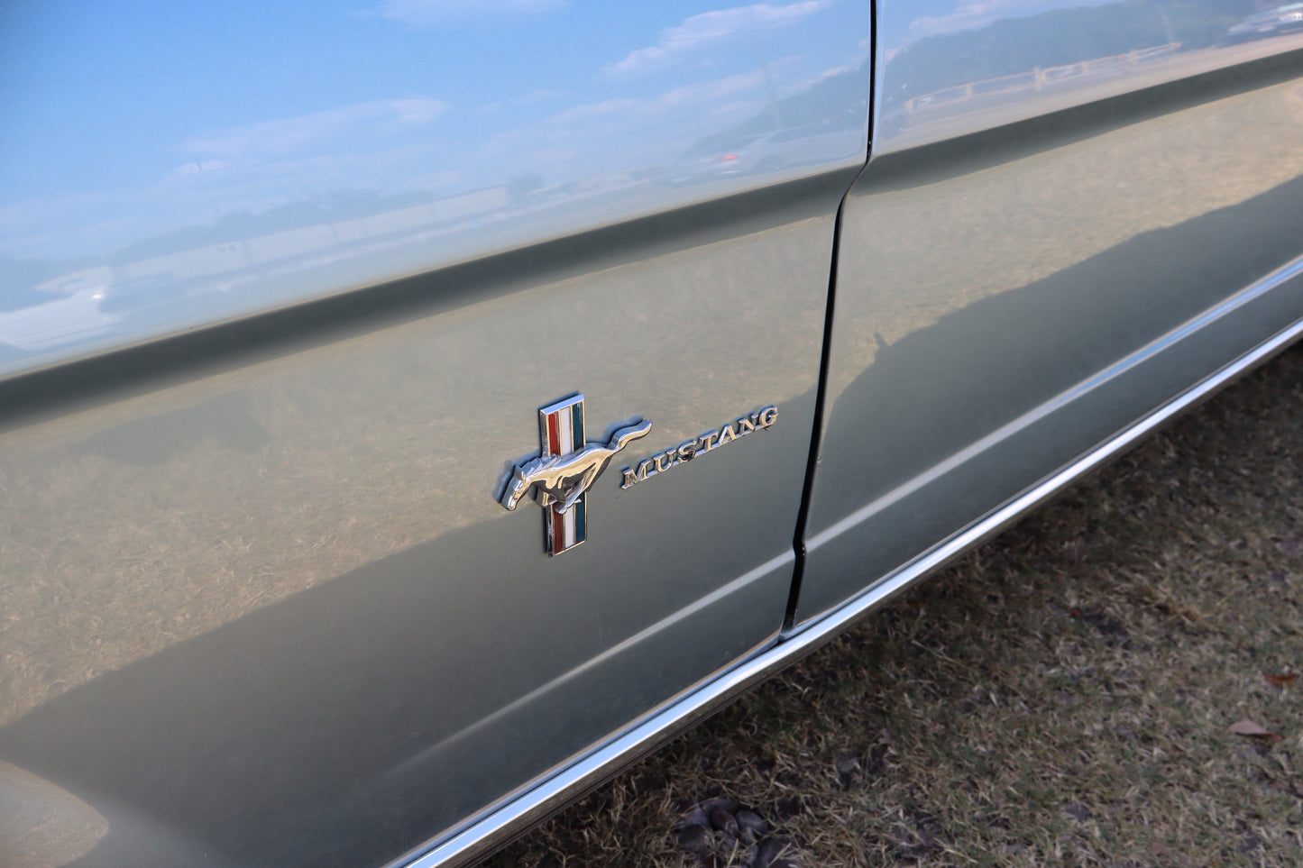 1966 Mustang Convertible Silver Blue