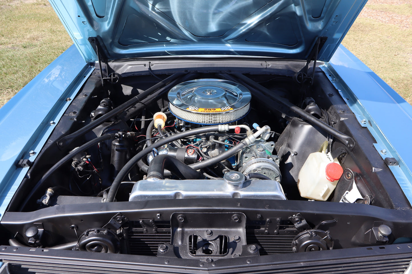1966 Mustang Convertible Silver Blue