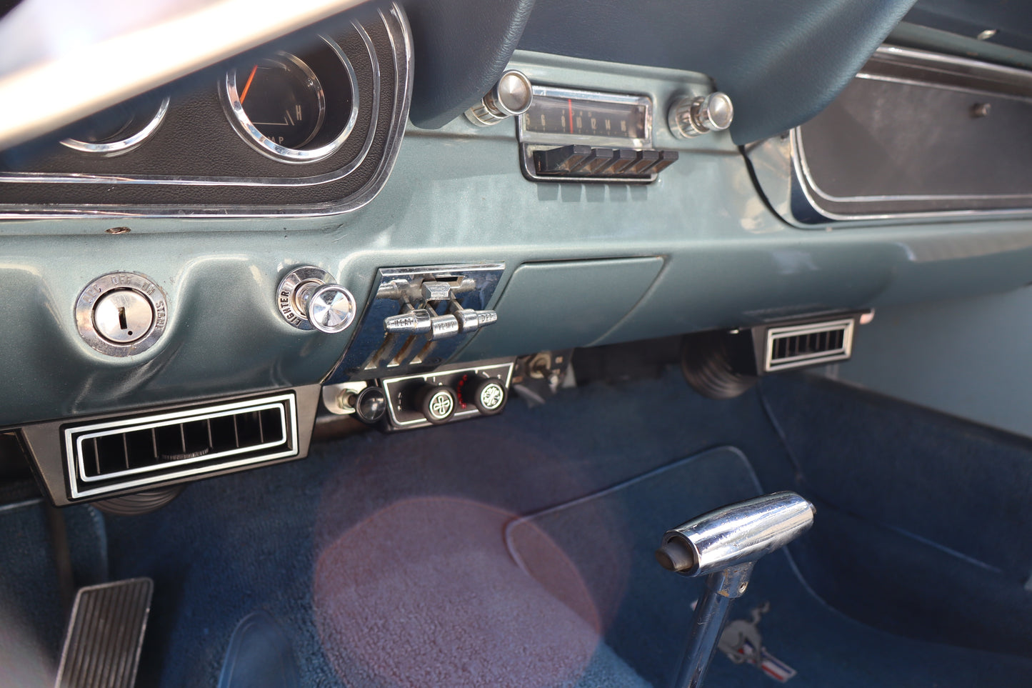 1966 Mustang Convertible Silver Blue