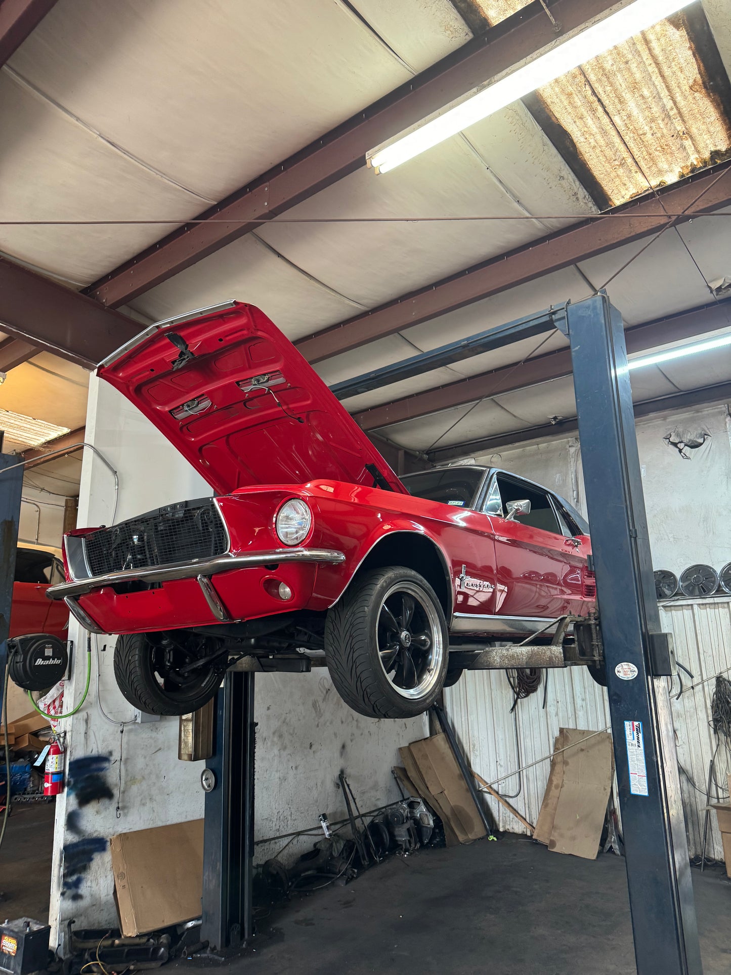 67 Mustang Coupe Red