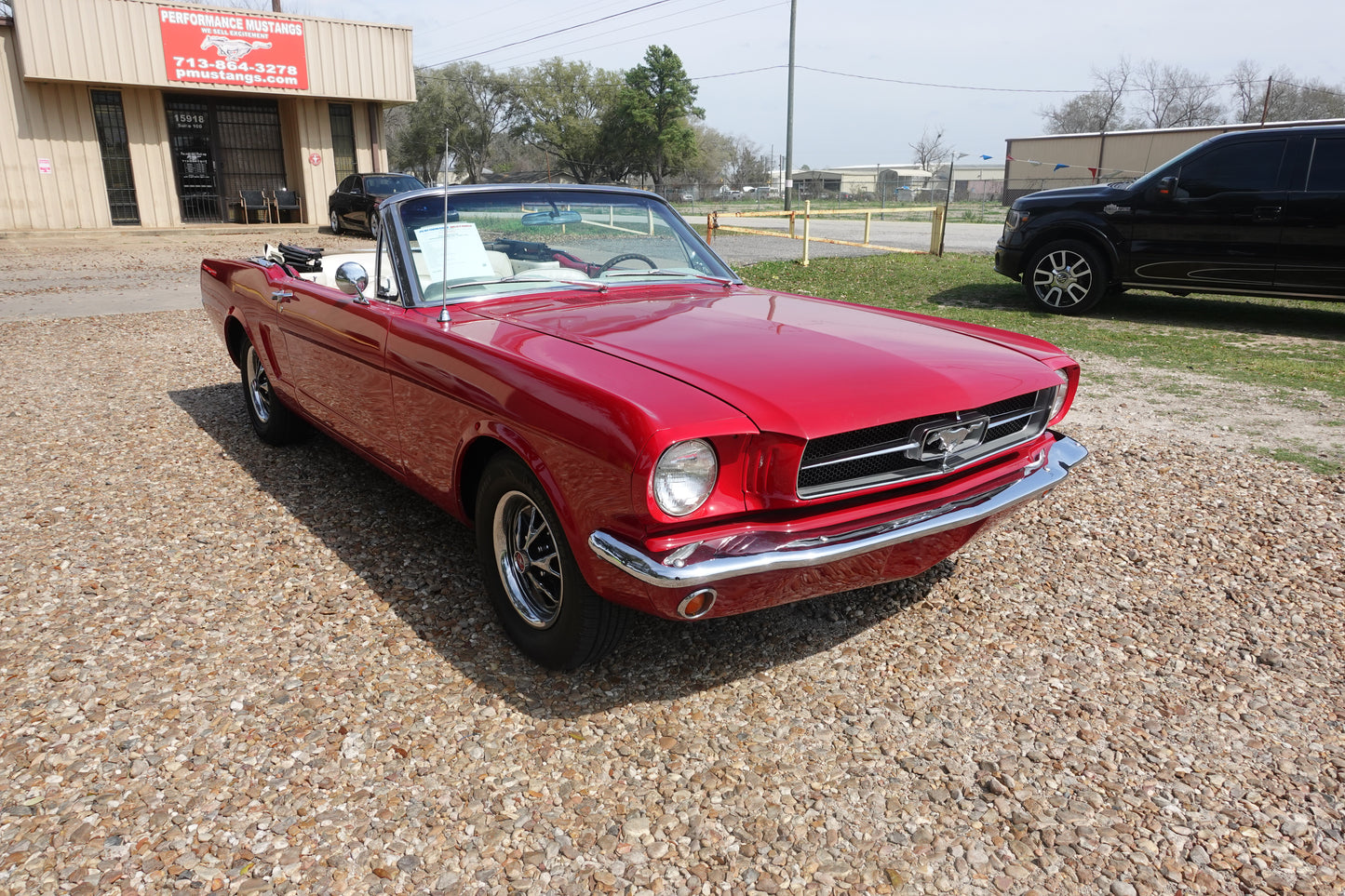 65 Mustang Convertible Red