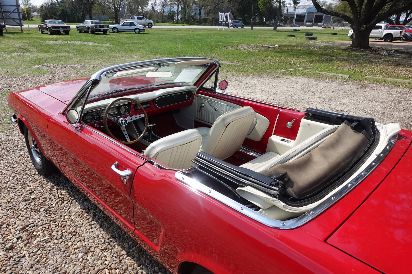 65 Mustang Convertible Red