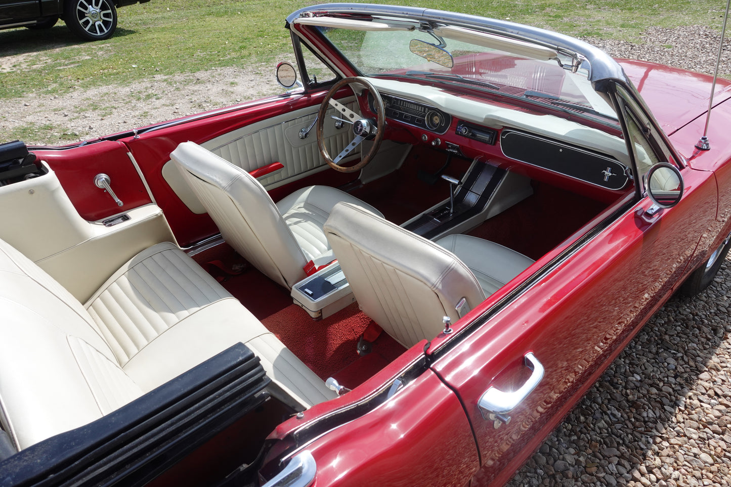 65 Mustang Convertible Red