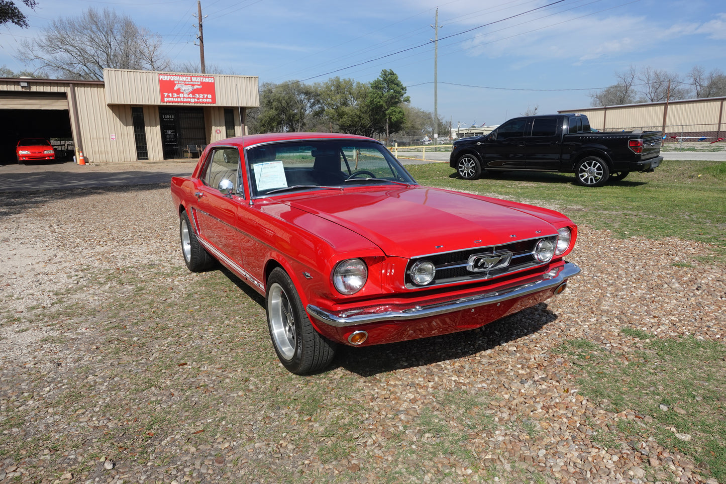 65 Mustang Coupe Red