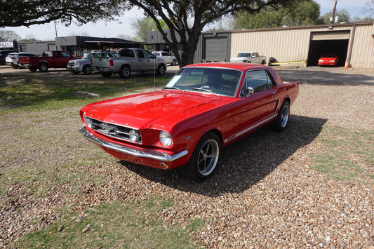 65 Mustang Coupe Red