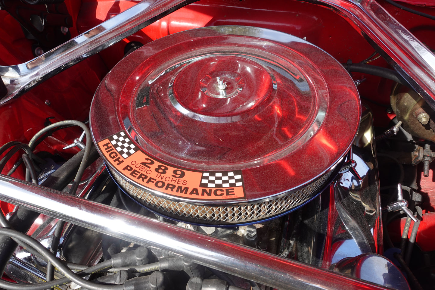 65 Mustang Coupe Red