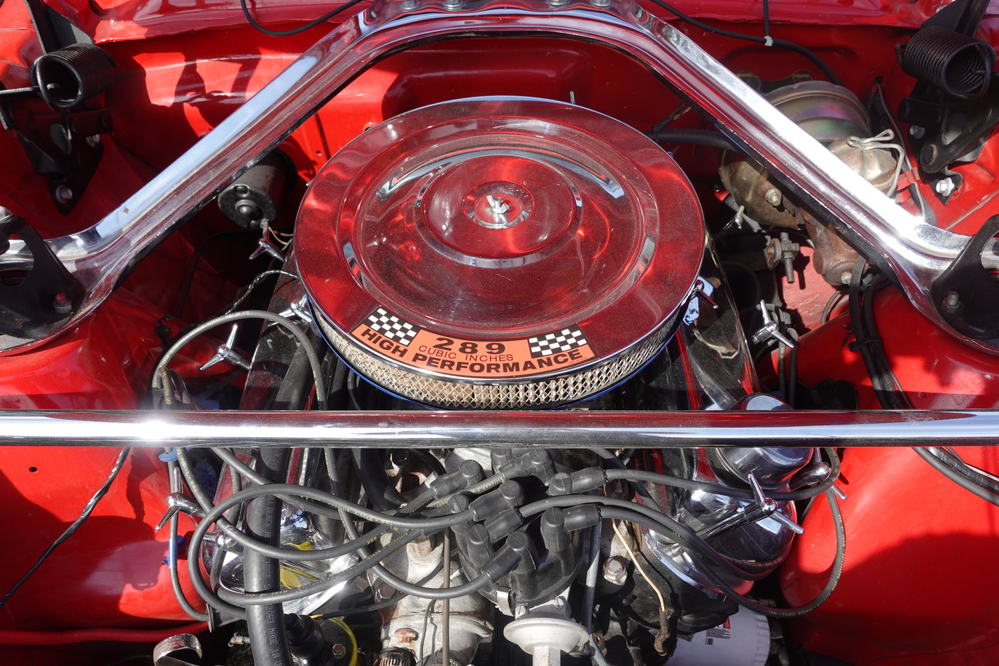 65 Mustang Coupe Red