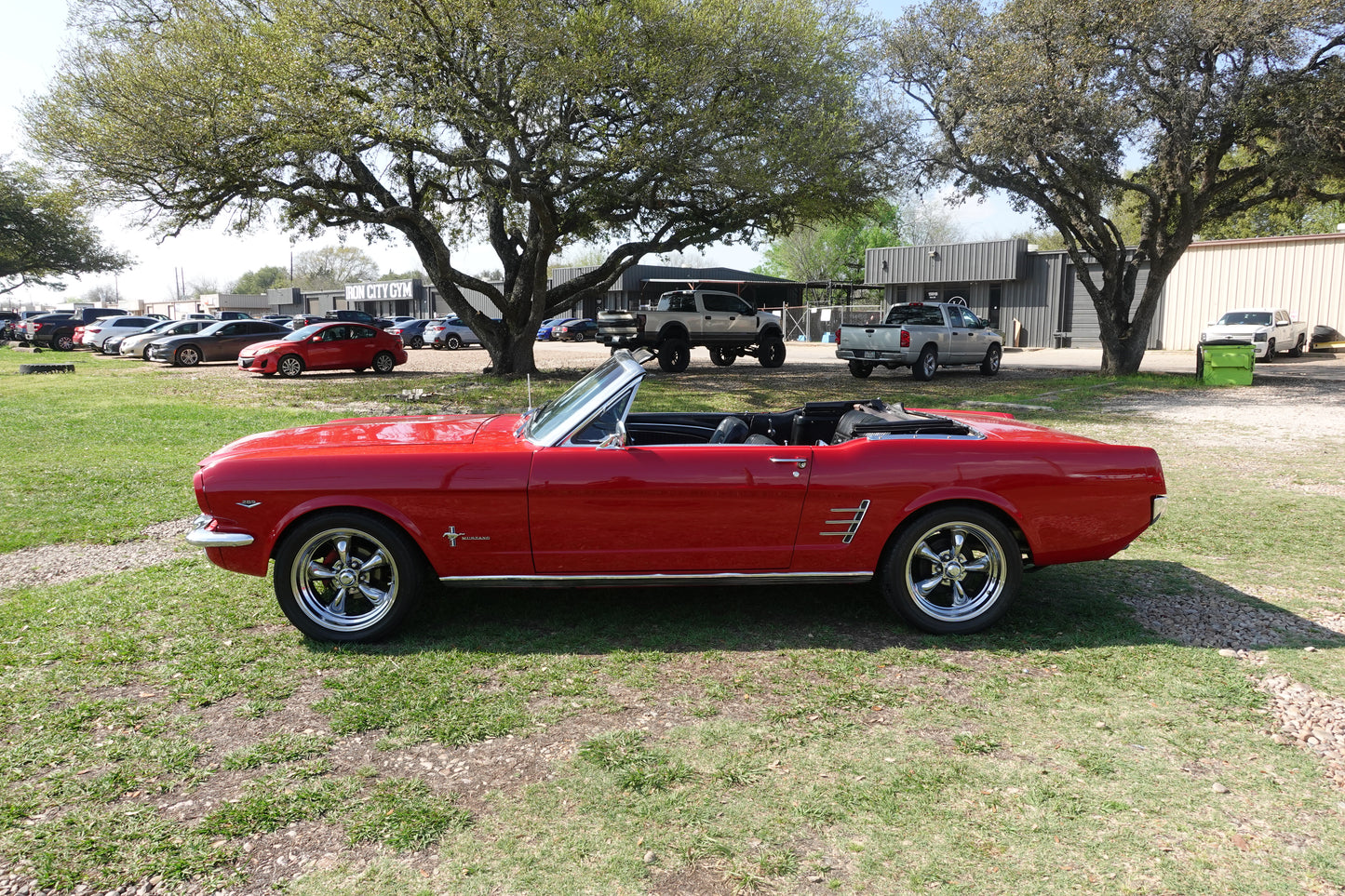 66 Mustang Convertible Red