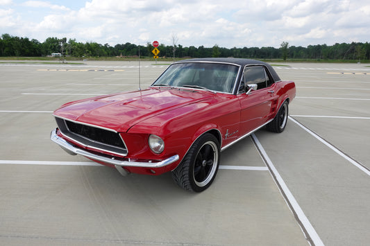 67 Mustang Coupe Red