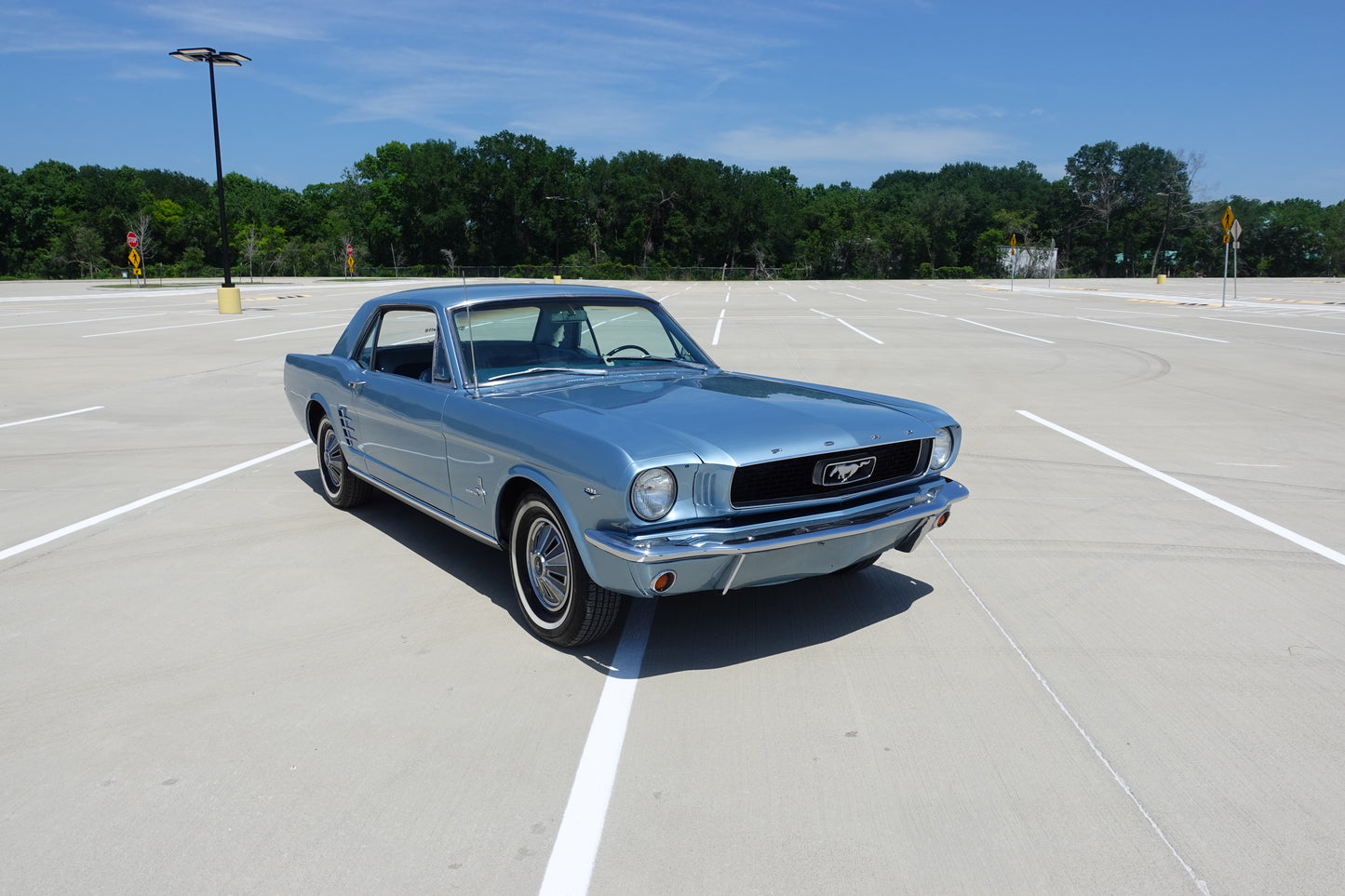 1966 Ford Mustang Coupe Silver Blue