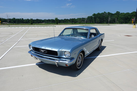 1966 Ford Mustang Coupe Silver Blue