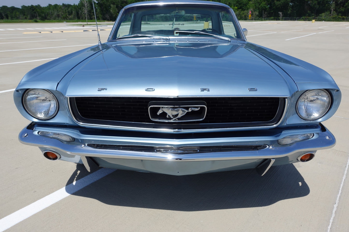 1966 Ford Mustang Coupe Silver Blue