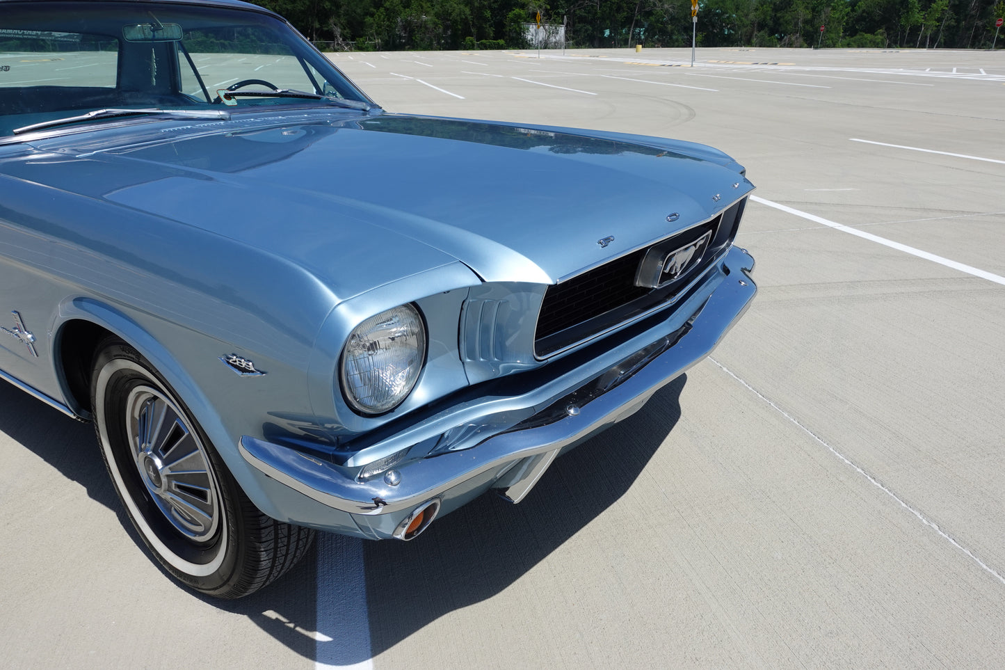 1966 Ford Mustang Coupe Silver Blue