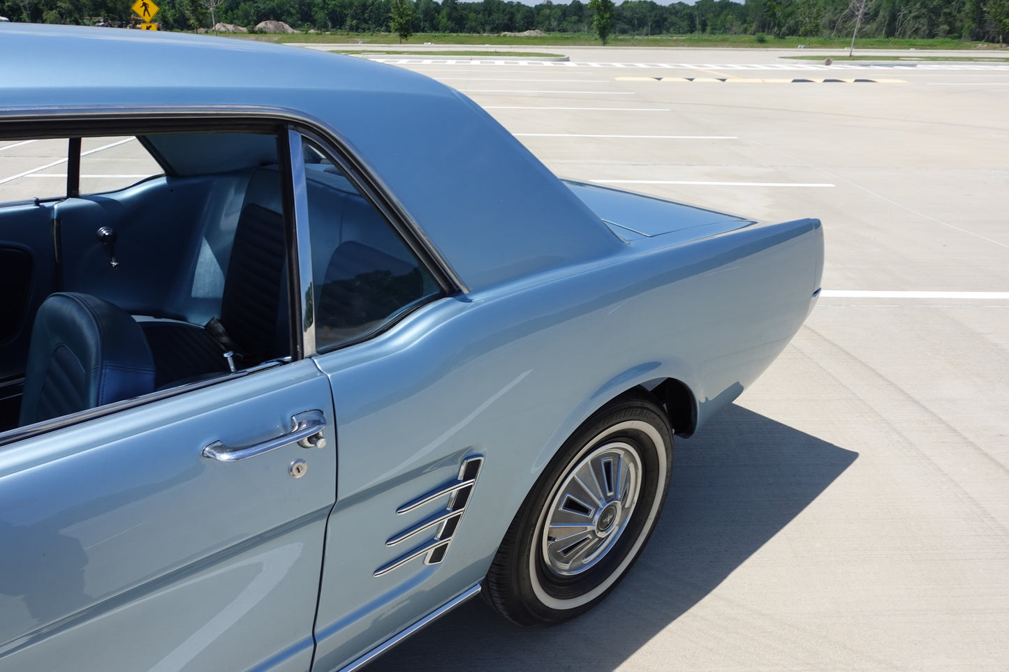 1966 Ford Mustang Coupe Silver Blue