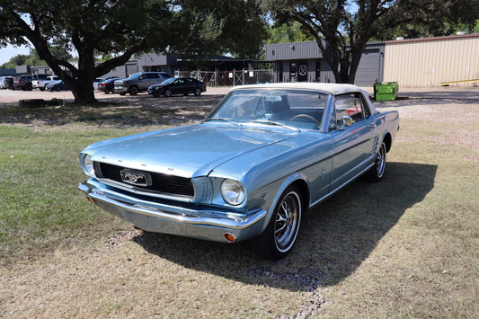 1966 Mustang Convertible Silver Blue