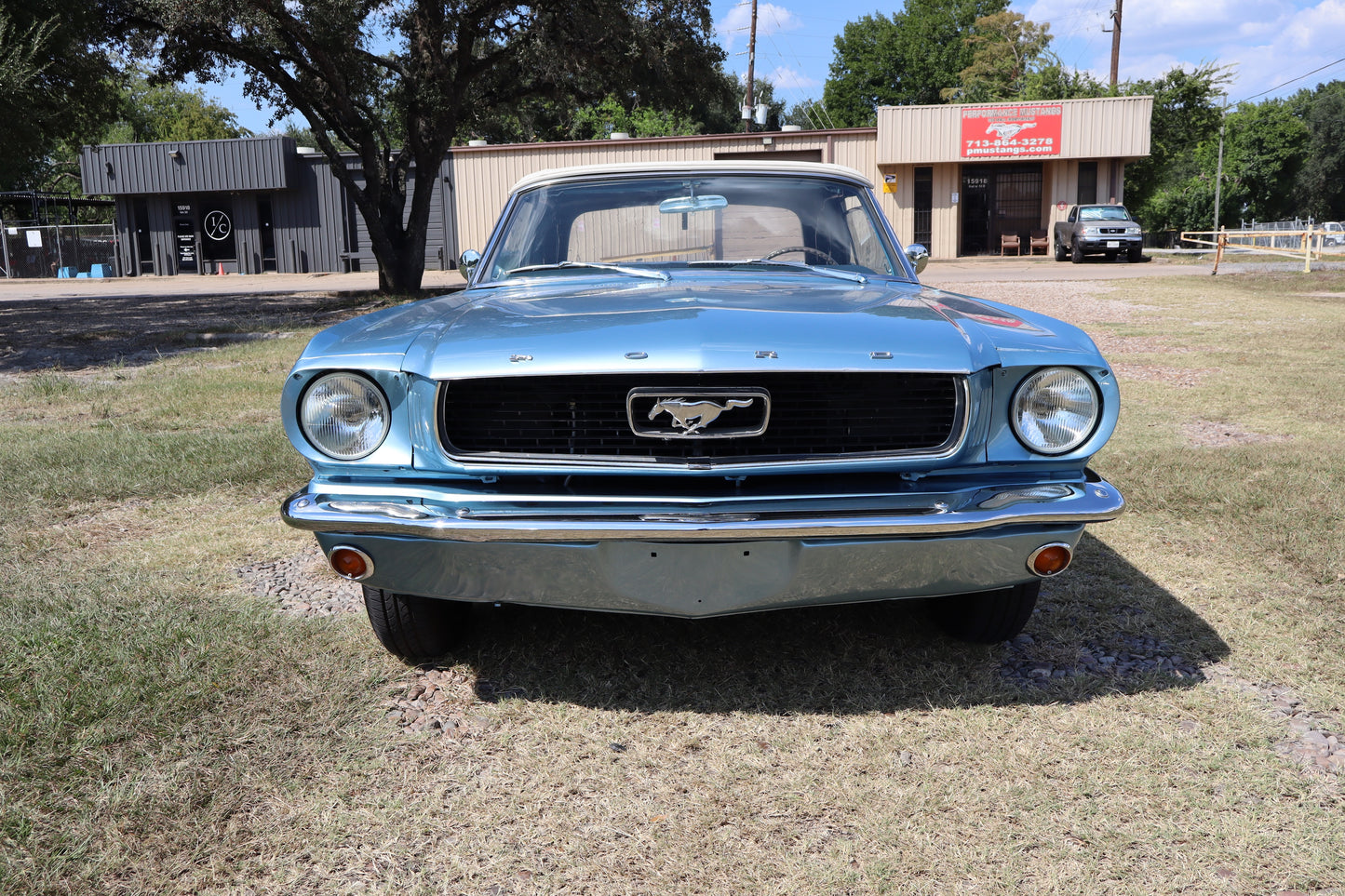 1966 Mustang Convertible Silver Blue