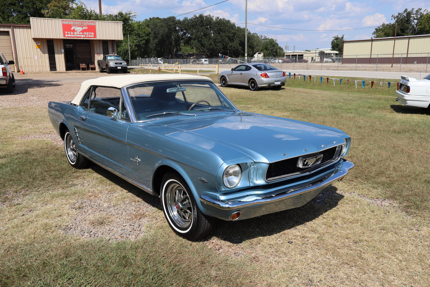 1966 Mustang Convertible Silver Blue
