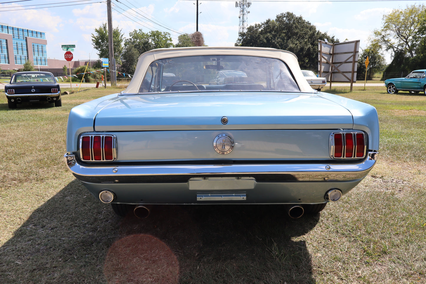 1966 Mustang Convertible Silver Blue