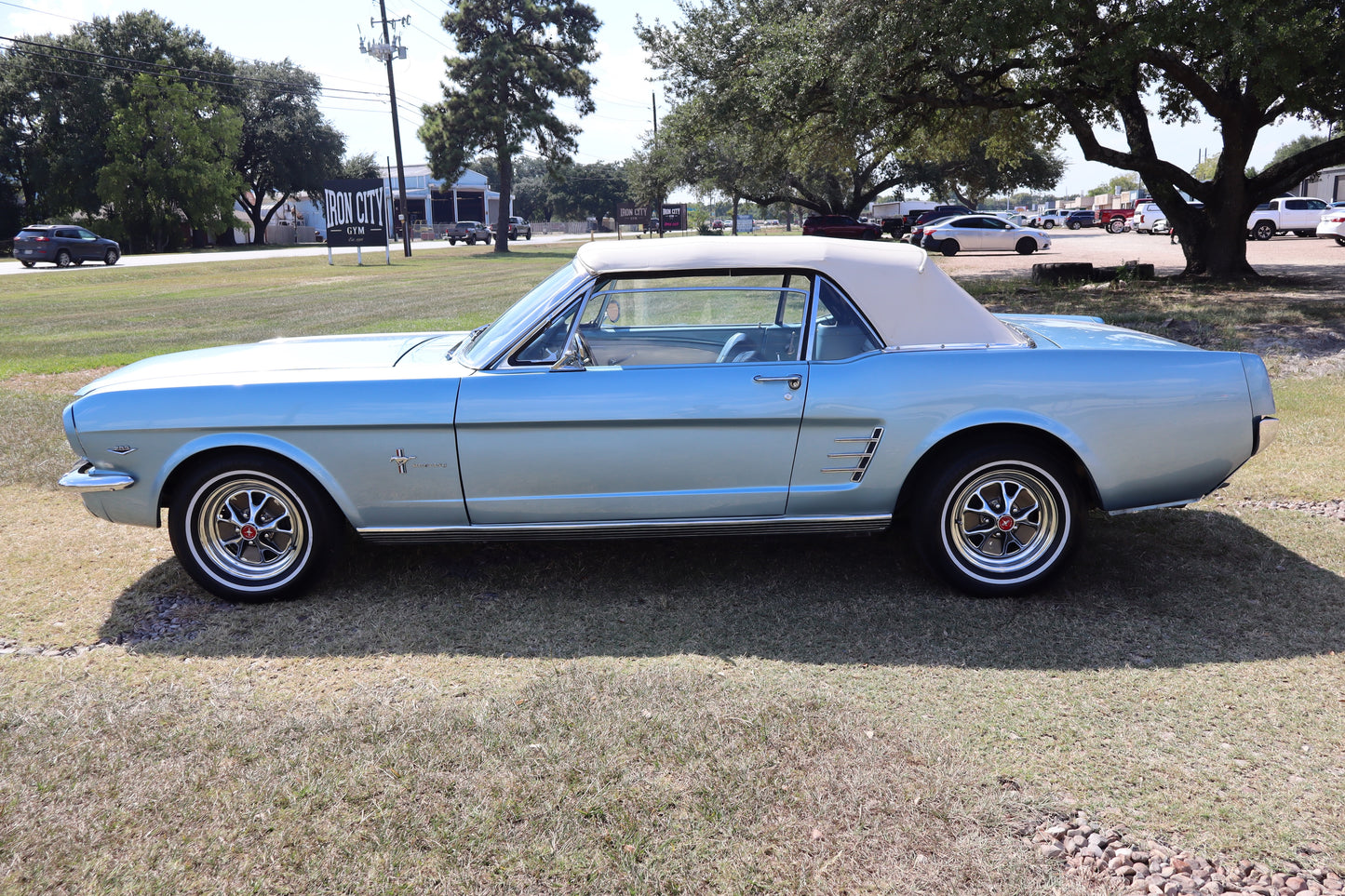 1966 Mustang Convertible Silver Blue