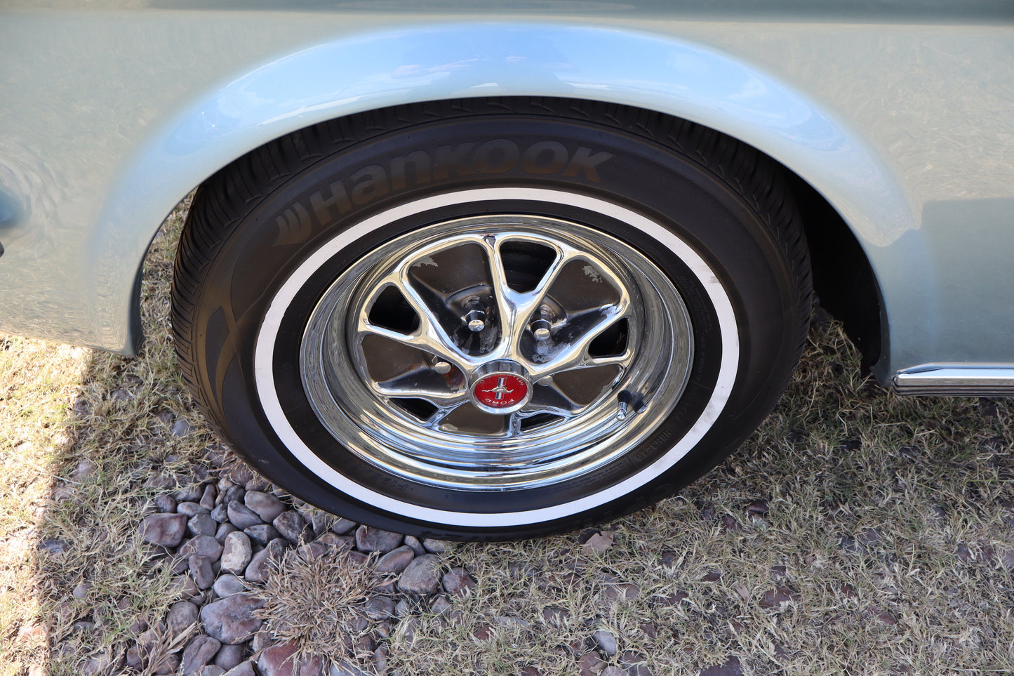 1966 Mustang Convertible Silver Blue