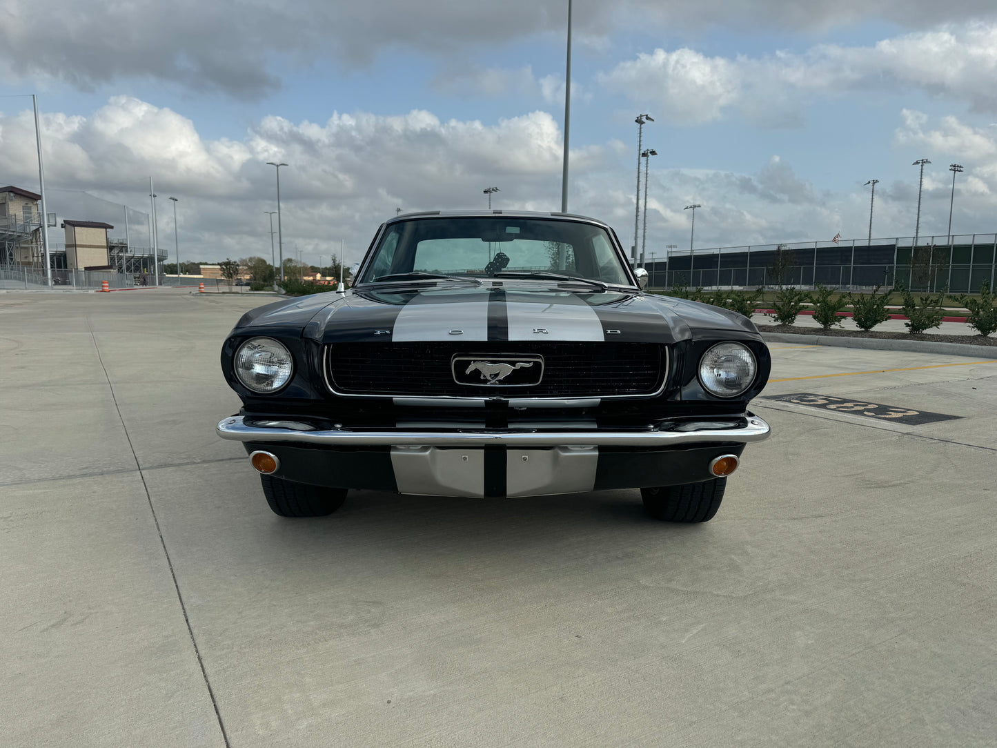 1966 Mustang Coupe Black w/ Grey Stripes