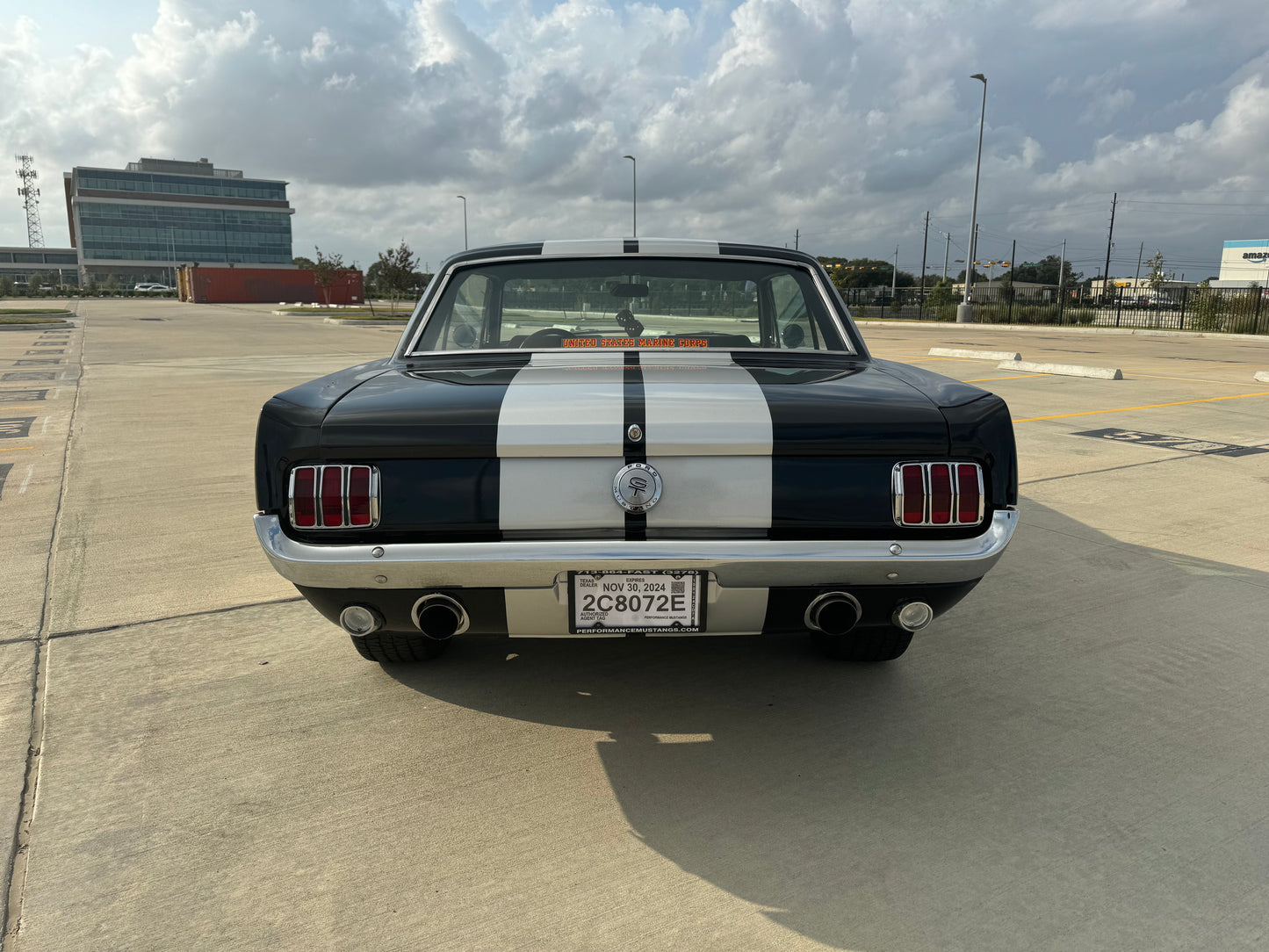 1966 Mustang Coupe Black w/ Grey Stripes