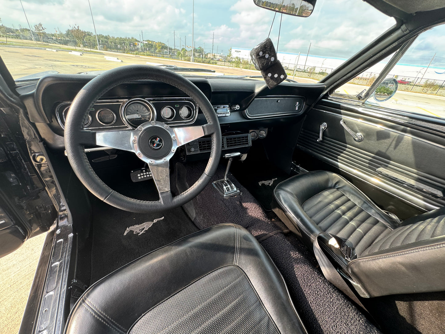 1966 Mustang Coupe Black w/ Grey Stripes