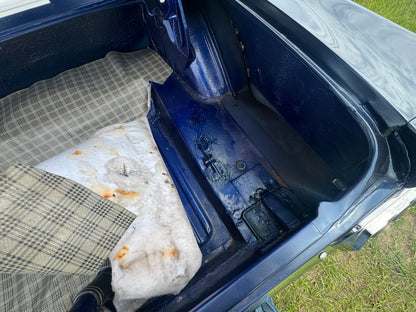 1966 Mustang Blue Coupe White Stripes