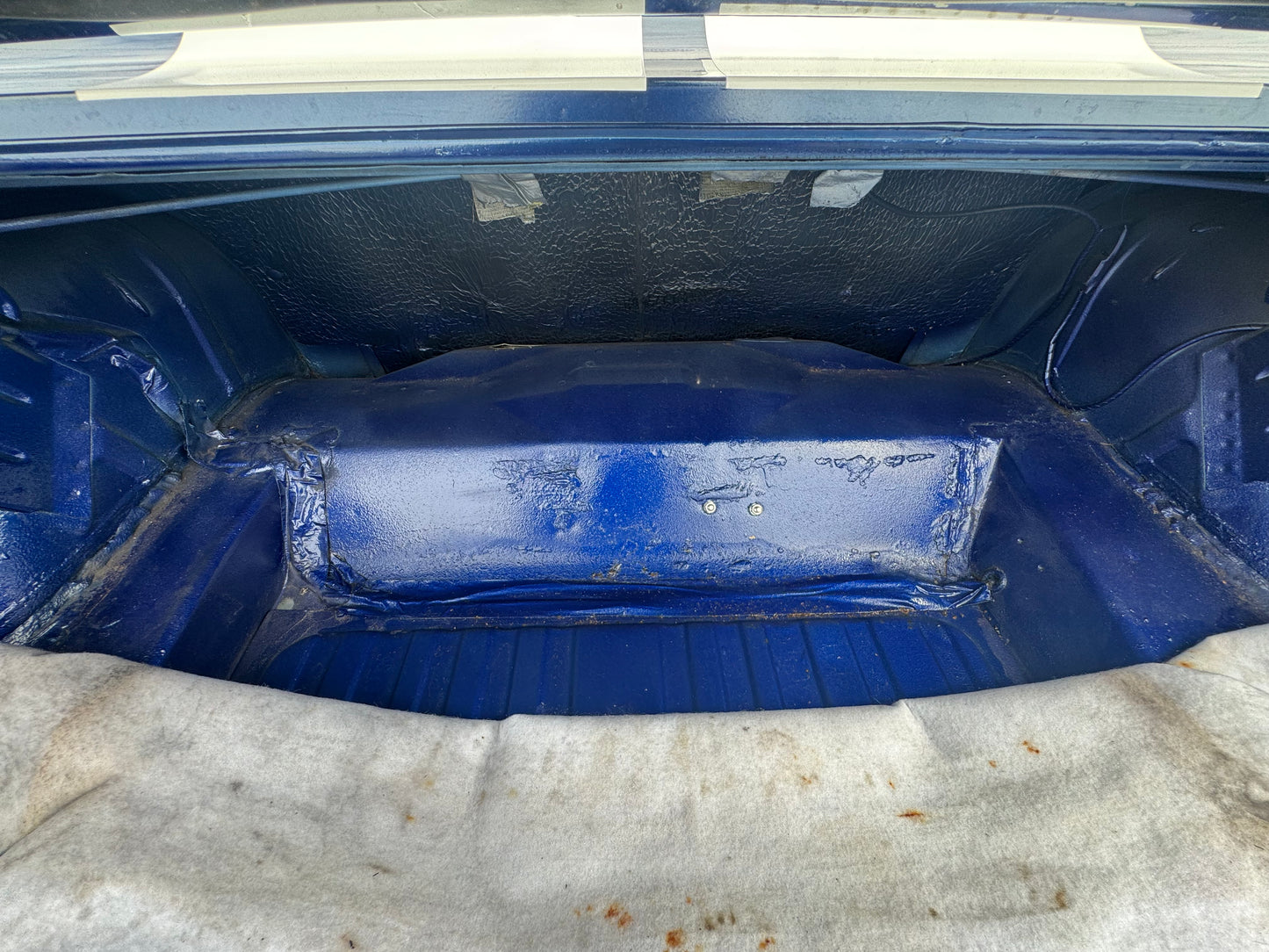 1966 Mustang Blue Coupe White Stripes