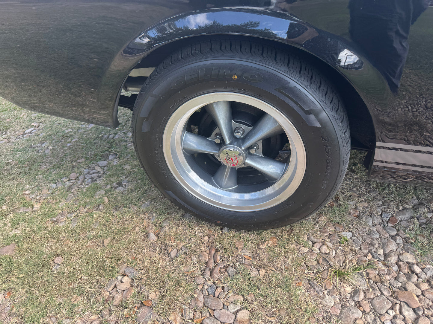 1965 Mustang Black Gray Stripes