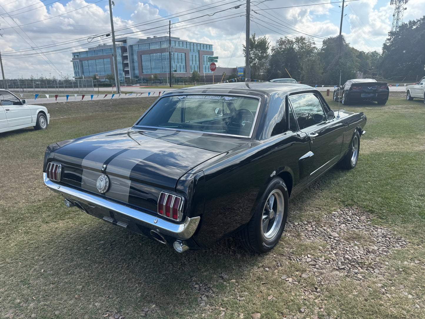 1965 Mustang Black Gray Stripes