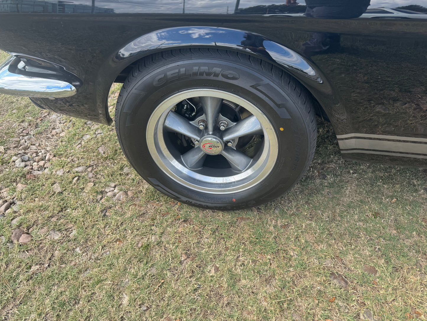 1965 Mustang Black Gray Stripes