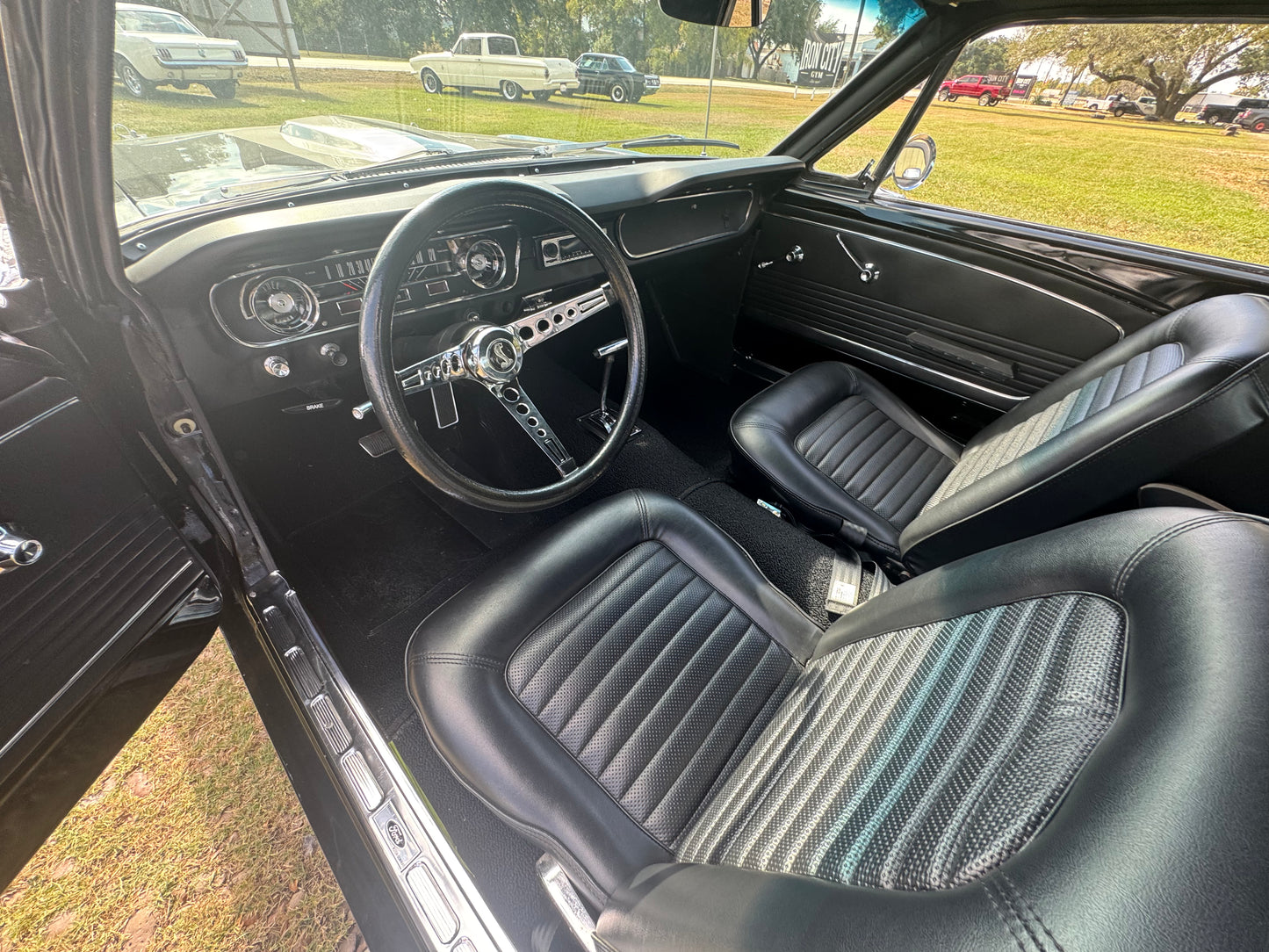 1965 Mustang Black Gray Stripes