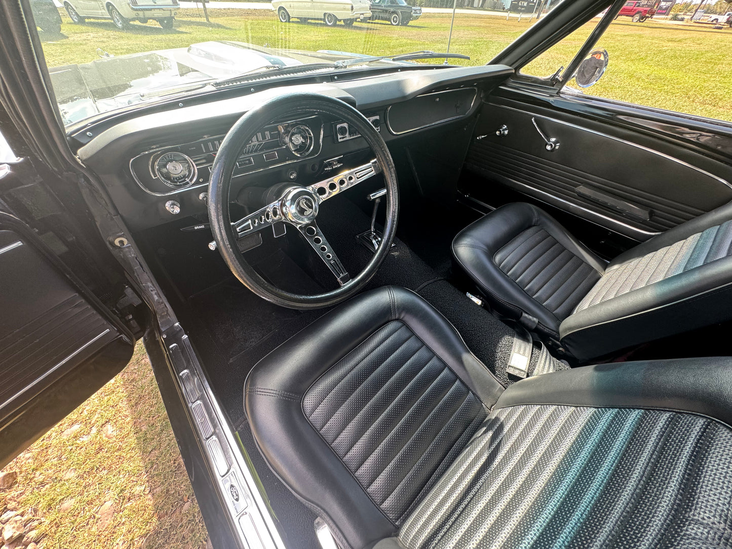 1965 Mustang Black Gray Stripes