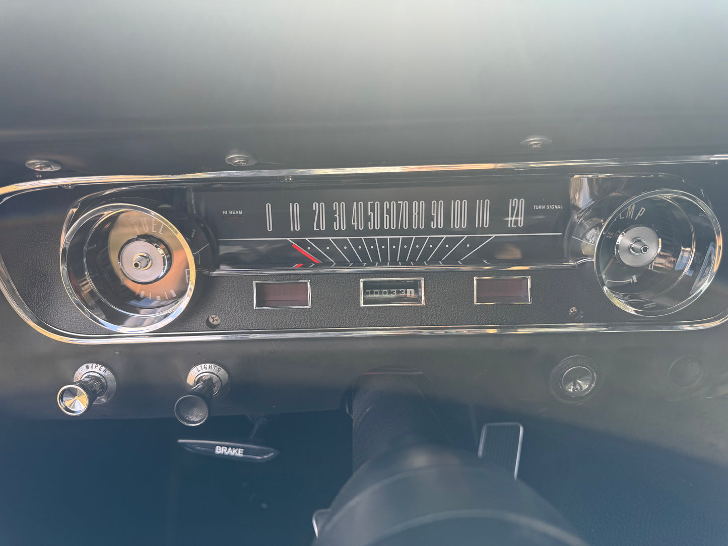 1965 Mustang Black Gray Stripes