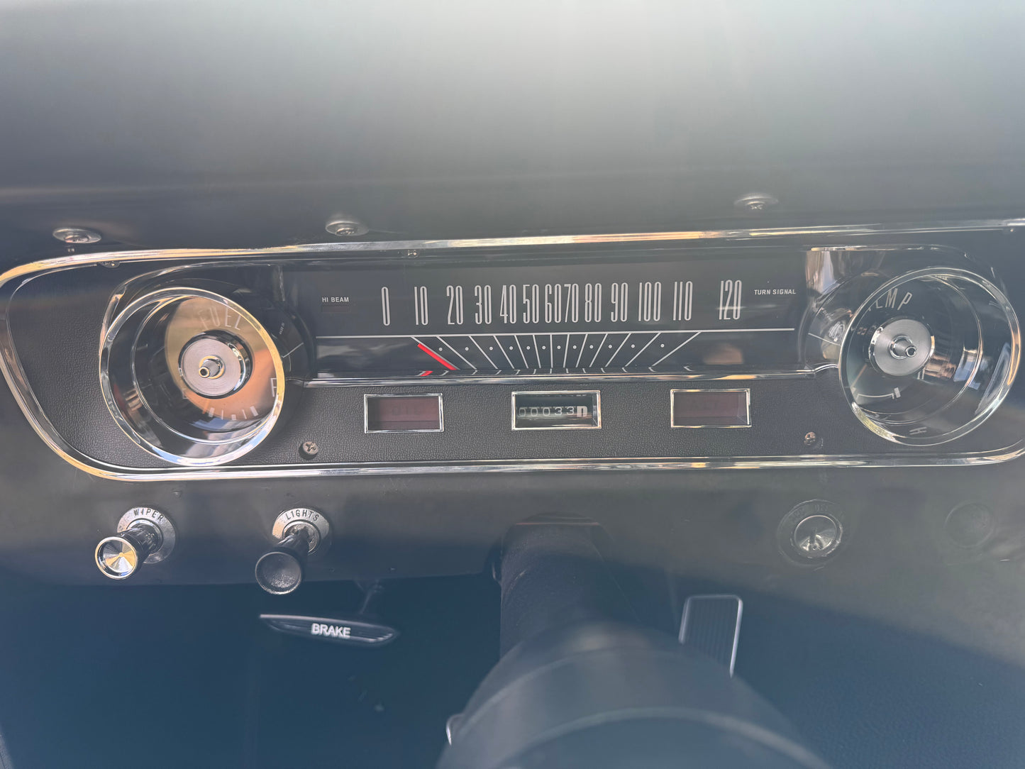 1965 Mustang Black Gray Stripes